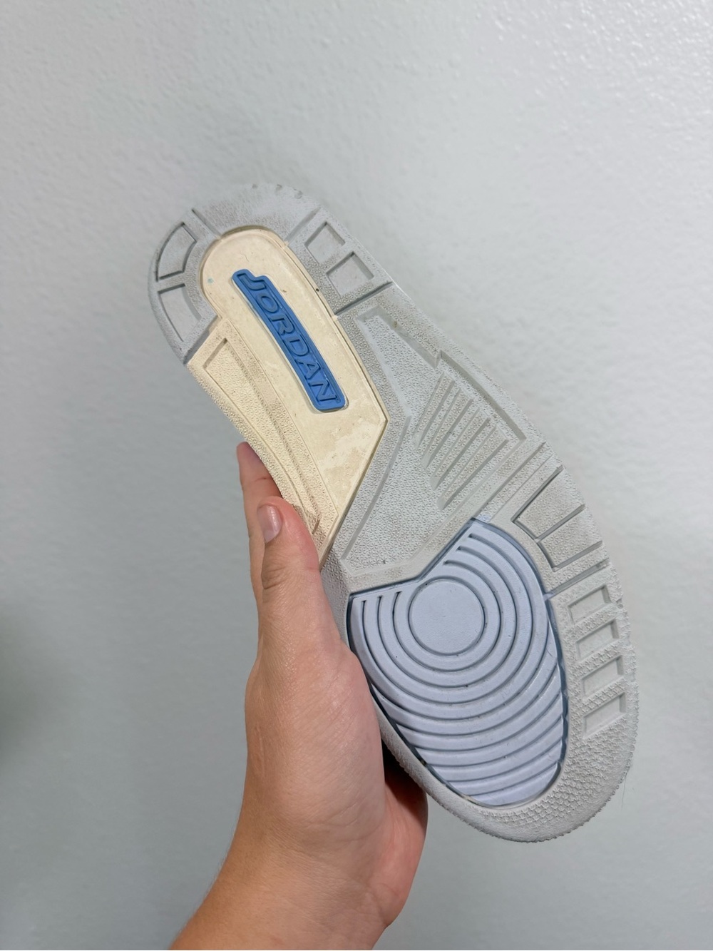 Jordan retro 3 white and blue - Picture 4 of 9
